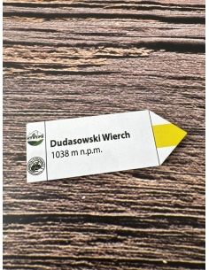 Magnes drogowskaz na DUDASOWSKI WIERCH Pogórze Spiskie 2