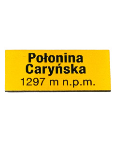 Magnes drewniany tabliczka POŁONINA CARYŃSKA Bieszczady