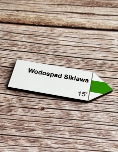 Magnes drogowskaz ze szlaku WODOSPAD SIKLAWA Tatry 2